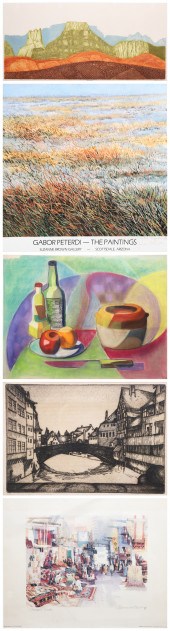 (5) Pieces, framed prints and
