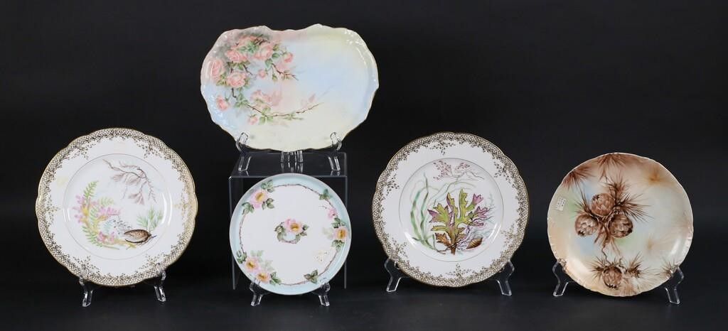 5 PIECES LIMOGES PORCELAIN5