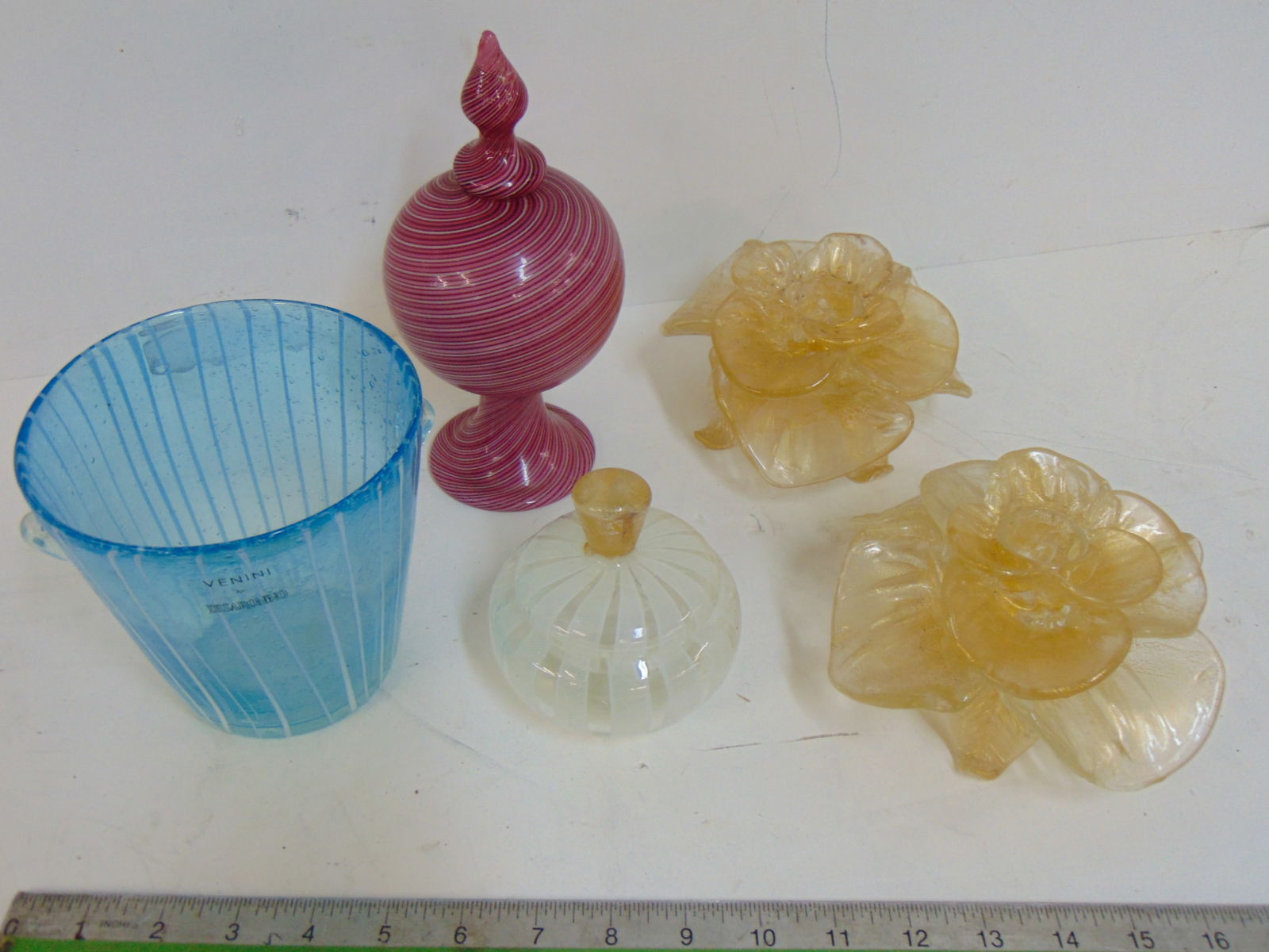 5 PIECES MURANO, VENINI ART