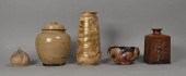 5 PIECES OF JAPANESE POTTERY5