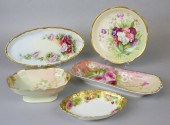 5 PIECES OF LIMOGES HAND PAINT