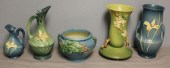 5 Pieces of Roseville Art Pott
