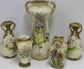 5 PIECES OF TEPLITZ PORCELAIN,