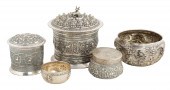 (5) Pieces Thai and style silv