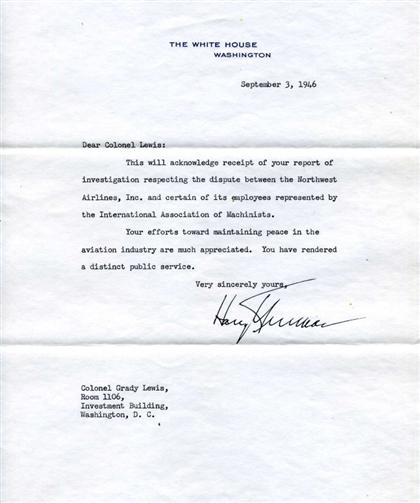 5 pieces.  Typed Letters Signed.