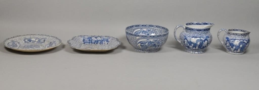 5 PIECES WILLIAM ADAMS CHINESE BIRD