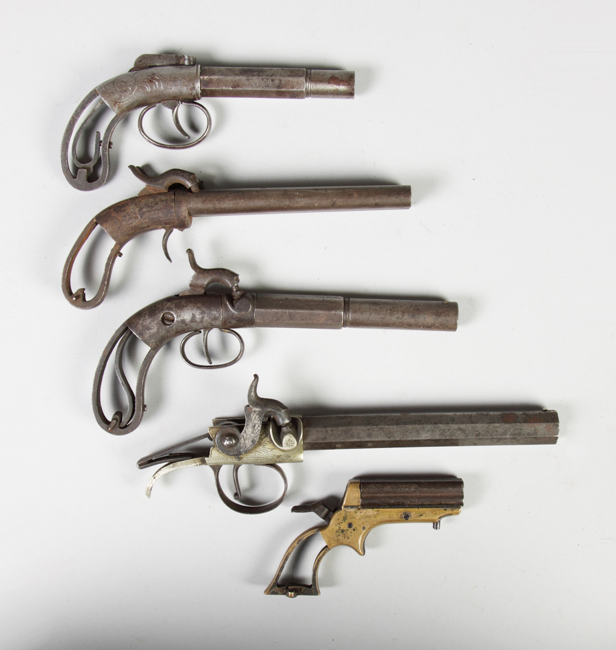 5 Pistols Top to bottom: B & S NY
