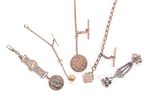 5 POCKET WATCH FOBSMeasures 14"