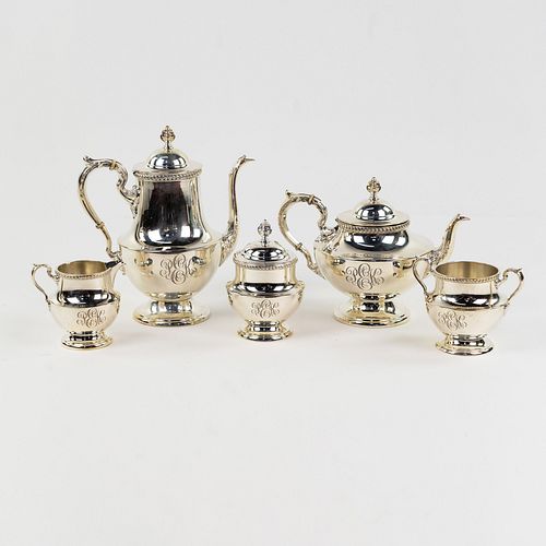 (5) POOLE GEORGIAN PATTERN STERLING