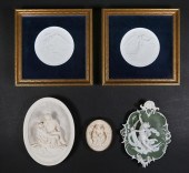 5 PORCELAIN & COMPOSITION PLAQ