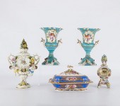5 PORCELAINS SITZENDORF, THIEM