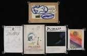 5 POSTERS CHAGALL, PICASSO, BR