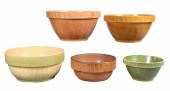 (5) Pottery mixing bowls to in