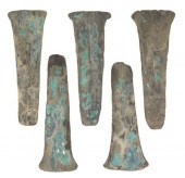 (5) PRE-COLUMBIAN COPPER HOE M
