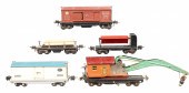 (5) Prewar Lionel train cars,