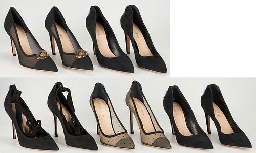 5 PRS. CHRISTIAN DIOR PUMPS,