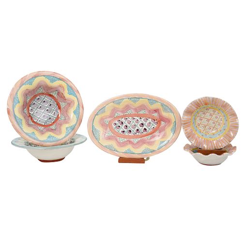 (5 PSC) MACKENZIE-CHILDS BOWLS