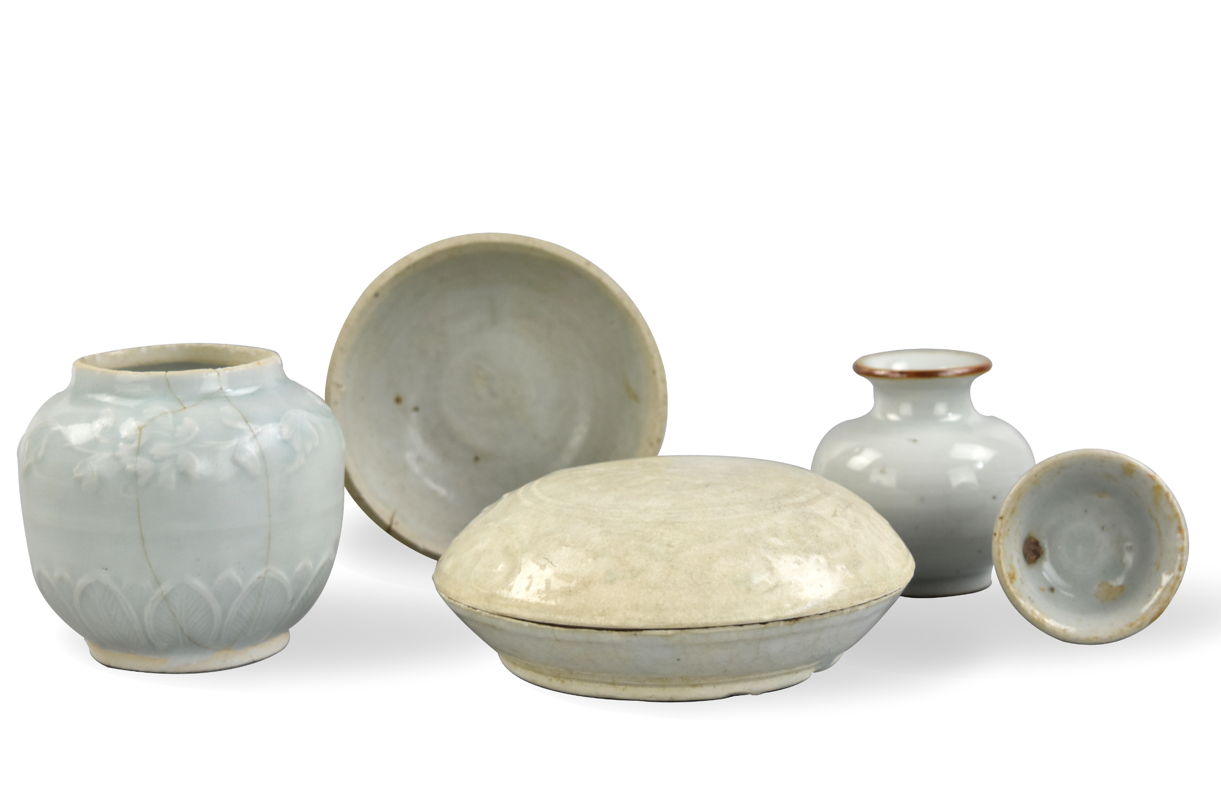 5 QINGBAI GLAZED JAR, BOX,
