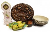 (5) RAKU FIRED BOWL, MAJOLICA