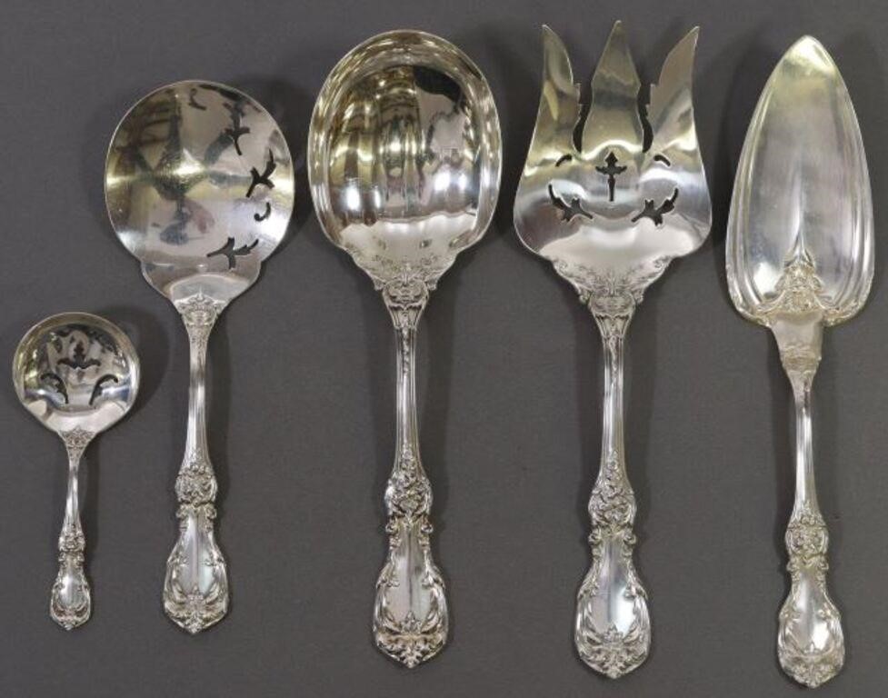 (5) REED & BARTON BURGUNDY STERLING