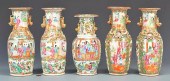 5 ROSE MANDARIN GARNITURE VASE