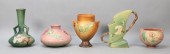 5 ROSEVILLE POTTERY VASES5 Ros