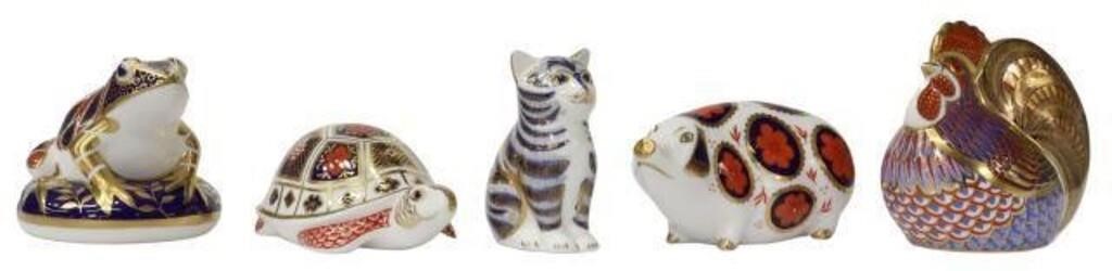 (5) ROYAL CROWN DERBY ANIMAL