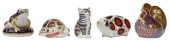 (5) ROYAL CROWN DERBY ANIMAL P