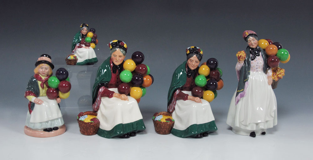 5 ROYAL DOULTON FIGURINES: