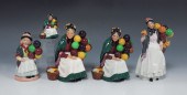5 ROYAL DOULTON FIGURINES: ''B