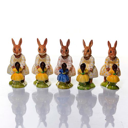 5 ROYAL DOULTON FIGURINES, DOLLIE