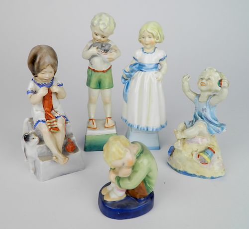 5 ROYAL WORCESTER FIGURINES5