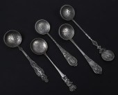 (5) Russian silver coin center