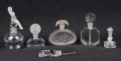 (5) Scent bottles and stopper