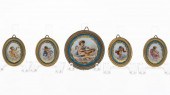 5 SEVRES STYLE PORCELAIN PLAQU