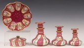 (5) SEVRES STYLE ROSE PORCELAI