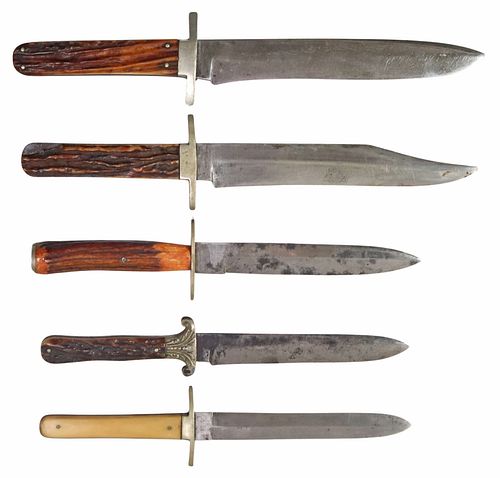 (5) SHEFFIELD FIXED BLADE