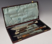 5) SHEFFIELD SILVERPLATE ANTLE