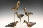 (5) SHOREBIRD DECOYS - Five ca