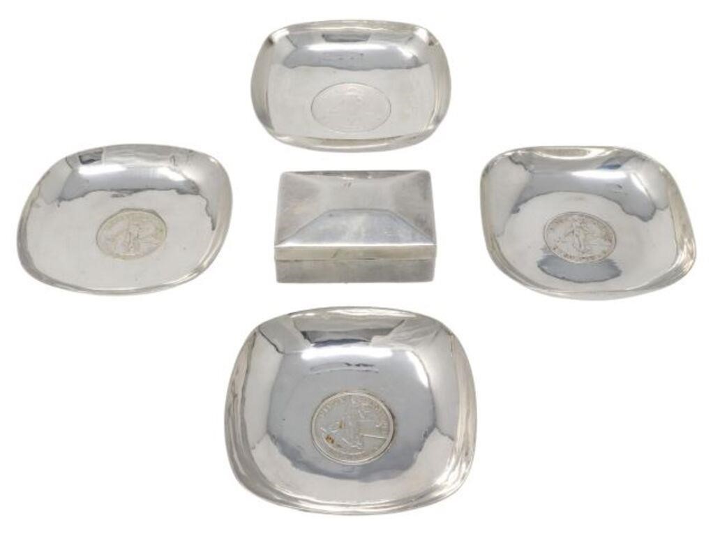 (5) SILVER & PHILIPPINES COIN