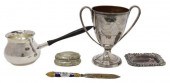 5) SILVER PLATE PIPKIN, TROPHY