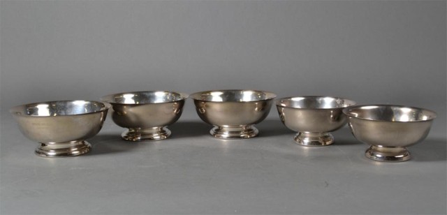 (5) Silver Plated Sheridan Trophy