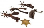 (5) SINGLE WESTERN COWBOY SPUR