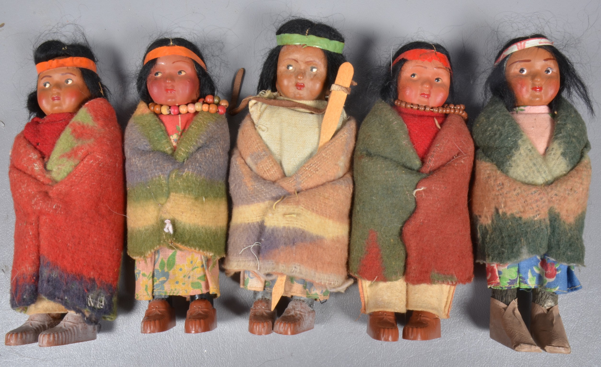 (5) Skookum dolls to include (4)