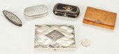 5 SMALL VERTU BOXES: PIQUE TOR