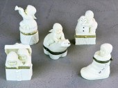 (5) SNOWBABIES - BISQUE PORCEL