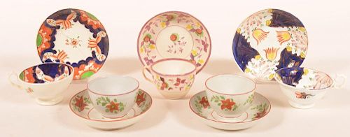 5 SOFT CHINA FLORAL DECORATED