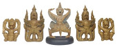 (5) SOUTHEAST ASIAN CARVED &AM