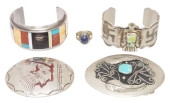 (5) SOUTHWEST JEWELRY BELT BUC