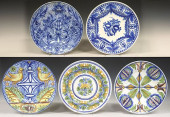 (5) SPANISH TALAVERA FOLIATED